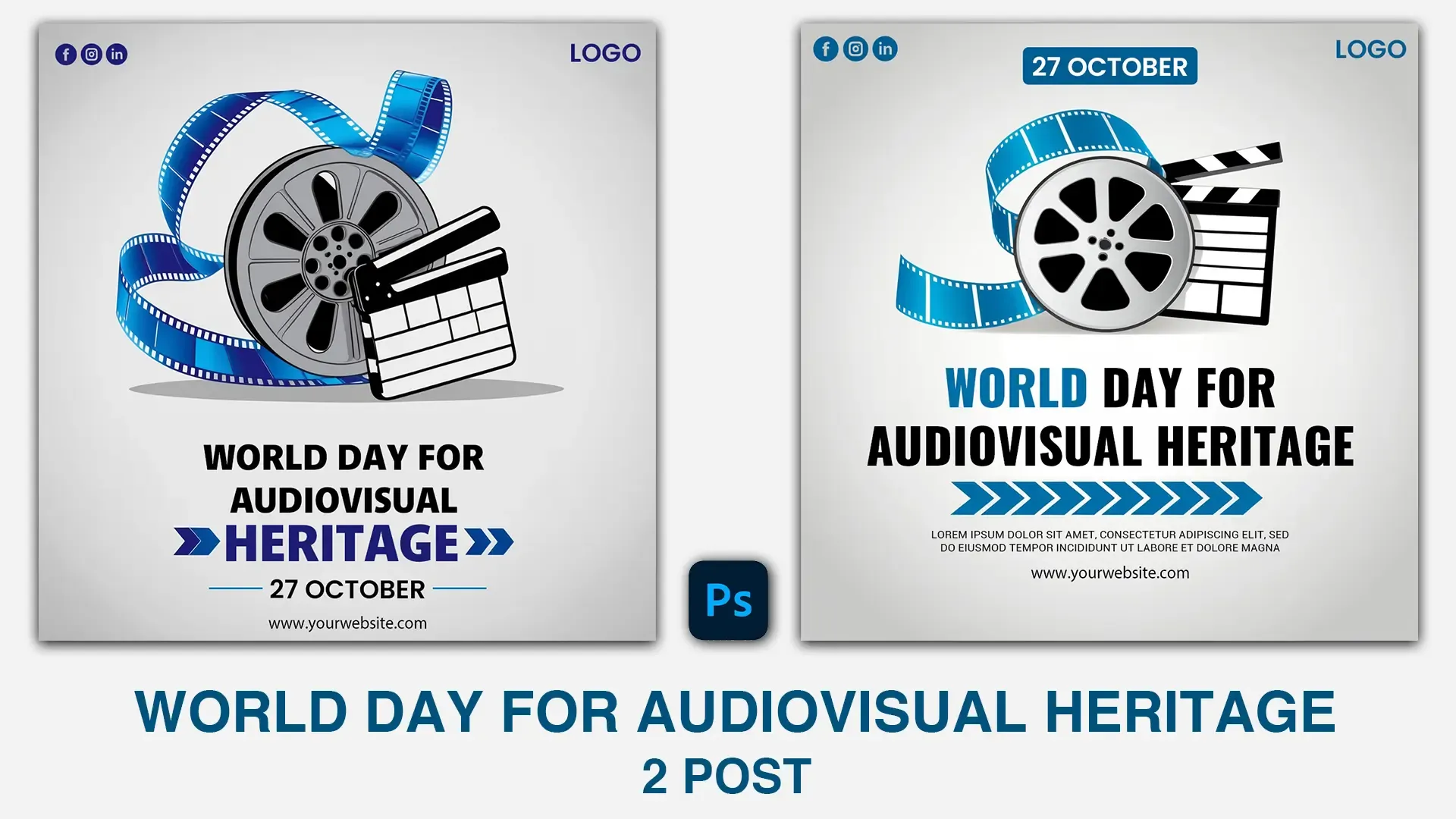 Highlighting Audiovisual Legacy World Day Instagram Post